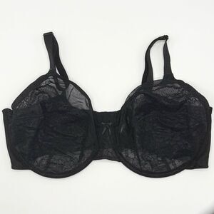 HSIA Black Lace Underwire Bra - Women’s US 40DDD